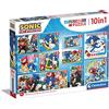 Clementoni Supercolor Sonic 10 Immagini Diverse (3 18, 30, 2 48 e 1 60 Pezzi), Puzzle Bambini 4 Anni, Made In Italy, Multicolore, 80508, Esclusivo Amazon