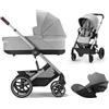 Cybex Gold G - Cybex Gold Trio New Balios S Lux Lava Grey Telaio Silver Con Cloud G