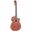 GEWA PURE GEWA Chitarra Classica Basic Electro, Cutaway, con Pickup, con Accordatore, Noce