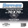 Red Glove 70X70 mm bustine trasparenti Sapphire (100 bustine) (Black)
