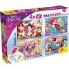 Liscianigiochi- Disney Puzzle Maxifloor 4 X 48 Princess, 91744