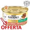Purina Cat Gourmet Gold Mousse con Anatra e un Tocco di Spinaci - Lattina Da 85 Gr - CONFEZIONE RISPARMIO