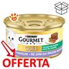 Purina Cat Gourmet Gold Mousse con Agnello e Squisiti Fagiolini - Lattina Da 85 Gr - CONFEZIONE RISPARMIO