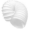 H&C VENT Tubo flessibile in PVC di scarico Ø 125 mm diametro tubo - HVAC 1 m lunghezza massima condotto dell'aria - uscita ventilazione tubo flessibile per aria condizionata, sistema di alimentazione