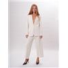 GABARDINE Tailleur bianco giacca lunga