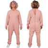 FERRUCCI COMFORT Pigiama Sanitario Felpato Invernale Rosa da Donna, 9078-F, per Incontinenza, Alzheimer, con Cerniera sul Dorso (IT, Testo, XXL, Regular, Regular, Rosa)