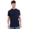 DSQUARED2 T-Shirt da Uomo Blu Navy Orlo Manica Elastico logato M