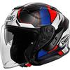 SHOEI Casco Shoei J-cruise 3 Whizzy Tc10 - Blu Red Black, TAGLIA Tg. L