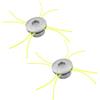 Kimuwote Testina Decespugliatore Universale, 2 Pezzi Alluminio Testa Decespugliatore, Testine per Tagliaerba in con 8 Linee, Testa Doppia, Accessori Tosaerba Adatto per Giardino