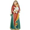 DRW Figura Madonna con Bambino in Bracci in Resina Dipinta a Mano 5x4x12 cm