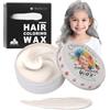HUMSUBY Colore dei capelli bianco temporaneo per bambini, bianco istantaneo tintura per capelli Dye, ragazza styling capelli crema tintura capelli color argento, pomata per capelli per feste, cosplay,