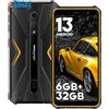 Ulefone da lavoro Smartphone, Telefono Indistruttibile, 6GB+32GB ROM/TF-256GB Telefoni R