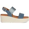 Geox D Xand 2.2s a, sandalo da donna con zeppa, Nero, 35 EU