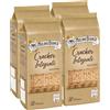 CAIYA 4X Mulino Bianco Cracker Integrali con Farina Integrale di Frumento con Crusca a Foglia Larga 500g