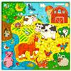 QUOKKA Puzzle Bambini 3 4 5 Anni - 28 Pezzi Puzzle Animali in Legno Bambini 6 7 8 Anni - Montessori Giocattoli in Legno della Fattoria - Giochi Educativi - Regalo per Ragazze e Ragazzi dai 3 ai 7
