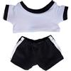 niannyyhouse Set di abbigliamento sportivo per bambole di peluche, 10 cm, 15 cm, 20 cm, con maglietta a contrasto, accessori per vestire (a4, 20 cm)
