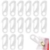 ZEACCT 15 Pezzi Nylon Flag Pole Clip a Scatto, Ganci in Nylon per Bandiera, Clip per Gancio a Scatto per Asta di Bandiera, Clip per Asta per Bandiera per Attaccare Bandiere a Aastoncini