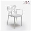 BICA Sedia giardino esterno bar con braccioli moderna Matrix Armchair BICA