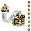 Mienocol Scatola a sorpresa per uomini, donne, 30 compleanni, surprise, colore nero, oro, fai da te, regalo di compleanno, regalo per denaro, decorazione per torta