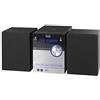 Trevi Hcx 10D8 Dab Stereo Hi-Fi con Ricevitore Digitale Dab/Dab+ e Fm con Rds, Display Alfanumerico LCD, Bluetooth, Cd, Mp3, USB, Aux-In, Funzione Auto-Memory, Funzione Orologio, Nero