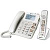 Geemarc Amplidect 295 Combi Photo - Telefono Fisso con Amplificatore e Ricevitore aggiuntivo con Grandi Tasti fotografici Personalizzabili per Anziani - Perdita dell'Udito da Bassa a Media - Versione