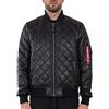Alpha Industries 1 DQ Giacca Bomber da Uomo, Black, M