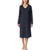 Schiesser Camicia Manica Lunga Morbido Cotone 110 Cm-Comfort Essentials, Blu Notte_181985, 42 Donna
