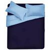 SofficePiuma - Set Sacco Copripiumino, con Federe e Patella, Art Fritz, Ipoallergenico (247Blu/424Avio, 250x220 Matrimoniale King + 2 federe)