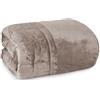 fashion home Pagano Trapunta Invernale Matrimoniale - Piumone 350 gr/mq in Velluto ciniglia Jacquard- 260x260cm