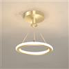 Mengjay Lampadario a Sospensione per tavolo da pranzo a LED Lampada a Sospensione Moderno a LED da Soffitto Dimmerabile Tre temperature di colore, per Soggiorno Sala da Cucina Stanza degli Ospiti (Oro)