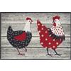 Wash+Dry tappeto Chicken Farm 40x60cm, adatto per interni ed esterni, lavabile