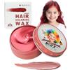 HUMSUBY Colorazione temporanea per capelli, rosso, per bambini, donne, uomini, unguento per acconciature, crema styling per ragazze, fai da te, cera per feste, cosplay, Halloween