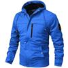 MJGkhiy Giacca Uomo Elegante Regular Antivento Giacche Da Lavoro Leggera Antipioggia Jacket Con Zip Vintage Sportivo Giacca a Vento Militare Giubbotto Con Cappuccio Trekking Bomber Autunno Giubbino