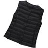 OutFyt Gilet Trapuntato Girocollo Da Donna, Leggero Con Bottoni A Pressione Gilet Piumino Senza Maniche Outwear Gilet Scaldamani Antivento Per Esterno Gilet Imbottito Invernale, Nero, M