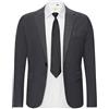 Generico Giacca casual uomo Giacca autunnale da uomo regolare di grandi dimensioni con doppia tasca leggera leggera per viaggi d'affari(Grey 5XL)