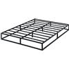 Olee Sleep Oleesleep, struttura moderna in metallo, 22 cm, per letto e letto in metallo, rete a doghe in acciaio, struttura per materassi, non è necessaria alcuna molla, 140 x 200 cm, colore: nero