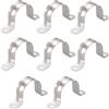 TA-VIGOR 8 cinghie rigide per tubi da 35 mm, 2 fori in acciaio inossidabile 304, staffa a U, clip per tubi di tensione, morsetto per fissaggio tubi
