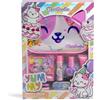 MARTINELIA - Set trucco per bambini e astuccio - Palette di 6 ombretti per ragazza + 1 smalto + 1 lucidalabbra + 1 balsamo per labbra + 1 lime + elastici per capelli e astuccio per trucco - a partire