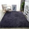 Lifup Tappeto Peloso Morbida Soffici Antiscivolo Tappetino a Pelo Lungo Rettangolo per Soggiorno Camera da Letto grigio viola 50 x 80 cm