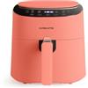 CREATE/FRYER AIR PRO COMPACT/Friggitrice ad aria senza olio 3,5L Terracotta/ 8 Programmi, Schermo di visione angolare, Senza olio e grasso, Sistema di circolazione dell'aria a 360º, 1300W