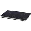 WMF Kult X Doppio piano cottura a induzione, 2 piastre, piano cottura fino a 28 cm, 2 zone di cottura, 8 livelli, rilevamento della pentola, display touch, vetro ceramica, funzione timer, 3500 W
