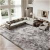 Cinknots Area Rugs Tappeto soffice Soggiorno moderno Camera da letto Baby Nursery Dormitorio Morbido Tappeto antiscivolo Grande (Grigio Bianco, 250x300cm)