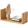 OAKERLAND Mensole da Muro Legno Massello, 40cm U-Forma Mensola Galleggianti da Parete in Rovere, Libreria Mensole Parete Legno per Ufficio, Casa, soggiorno, Camera da letto (40 cm)