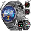 LIGE Smartwatch Uomo con Chiamata e Risposta, 1.43'' AMOLED Schermo Fitness Orologio Uomo, 120+ Modalità Sportive Activity Tracker, Sonno Cardiofrequenzimetro SpO2 per Android iOS, 3 Cinghie
