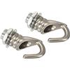 YOKIVE 2pz Lega M10 Soffitto Gancio, Placca Sospensione Lampade Gancio | Lampadario a sospensione Luce, Ottimo per Casa (Nichel, 0,91x1,22 pollici)