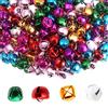 TOAOB THE ONE AND ONLY BABY TOAOB 200 Pezzi Campanellini Sonagli Colorati Metallo 10mm Piccoli Rotondo Animali Campanelline Decorativi Natale Fai da Te Jingle Bells Nozze Campane Decorazione di Festa