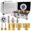 SHDIATOOL Punte diamantate per carotaggio filettatura M14 6/6/20/35/50/68/50mm Punte diamantate per smussare/20mm Bit delle dita/Adattatore con gambo a triangolo/115MM Disco da taglio
