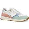Geox D BULMYA B, Scarpe da Ginnastica Donna, White/Mint, 36 EU