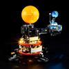 GEAMENT Set di Luci LED Compatibile Con LEGO Pianeta Terra e Luna in orbita - Kit Di Illuminazione per Technic 42179 (Modello di mattoncini non incluso)