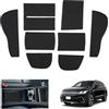 GAFAT Compatibile con VW Tiguan 3 2024 2025 Tappetini Antiscivolo, Tiguan iii 2024 Tappetino in Gomma per Console Centrale, Supporto per Bicchieri, Cuciture Porte, Ti guan 3 Accessori (Nero)